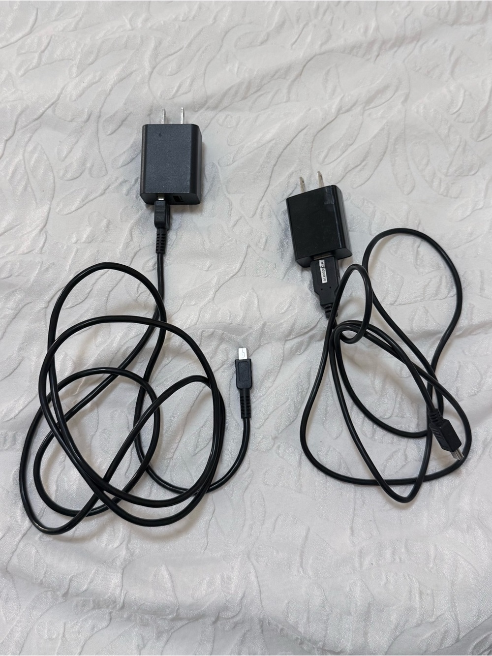 Universal USB Wall Charger and Mini-USB Cable Set (Lot of 2)